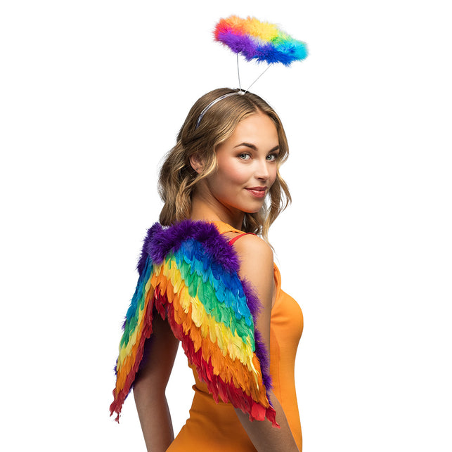 Boland Engel regenboog verkleed set