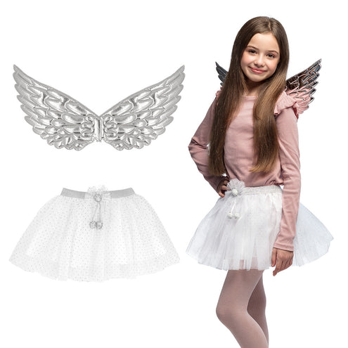 Boland Engel verkleedset kind zilver