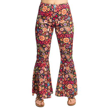 Boland Flarebroek Flower power (hippie, multicolor)