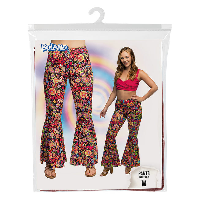 Boland Flarebroek Flower power (hippie, multicolor)
