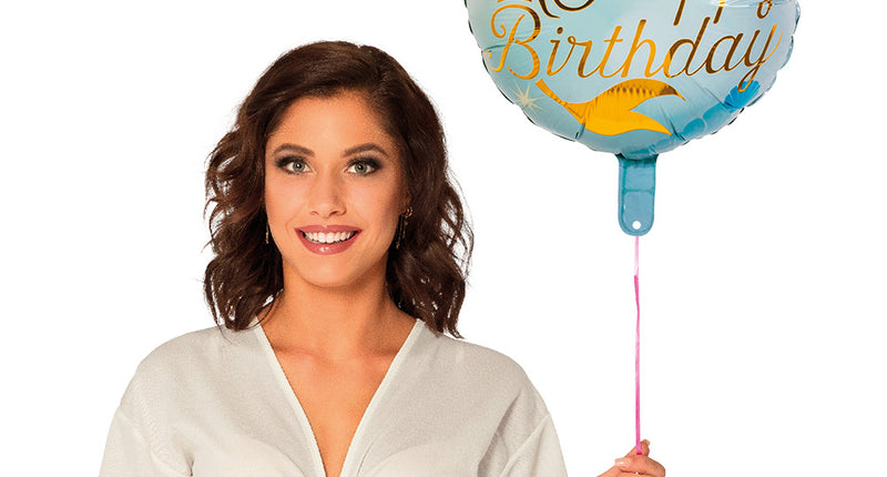 Boland Folieballon Zeemeermin 'Happy birthday'