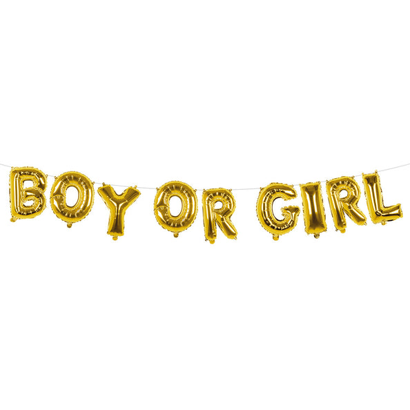 Boland Folieballonslinger 'Boy or girl'