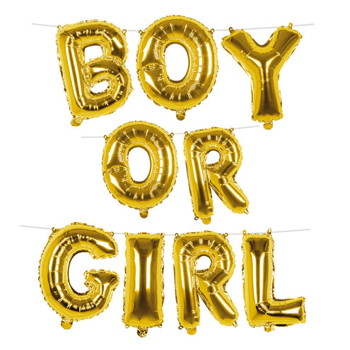 Boland Folieballonslinger 'Boy or girl'