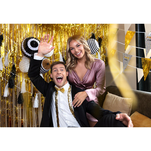 Boland Foliegordijn Metallic goud