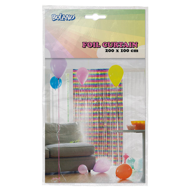 Boland Foliegordijn Metallic multikleur