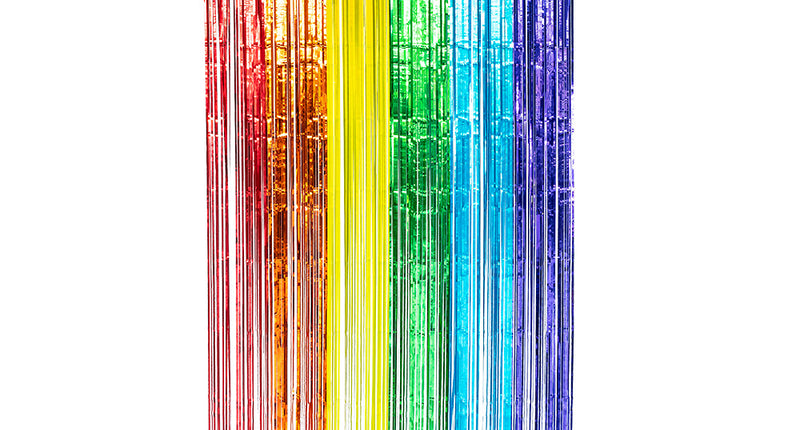 Boland Foliegordijn Metallic regenboog