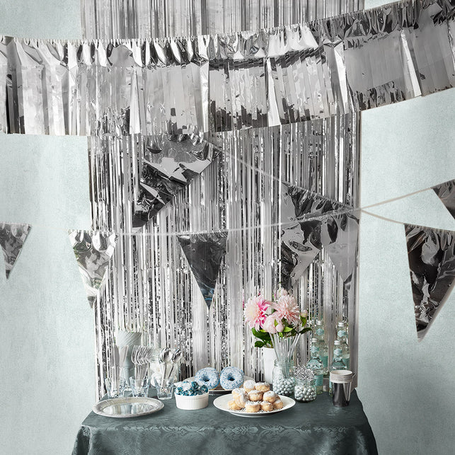 Boland Foliegordijn Metallic zilver