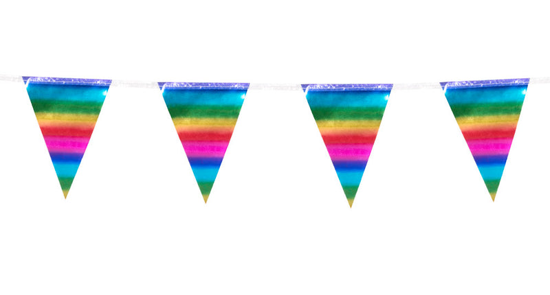 Boland Folieminivlaggenlijn regenboog