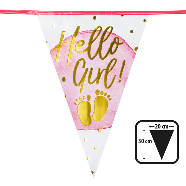Boland Folievlaggenlijn 'Hello girl!'
