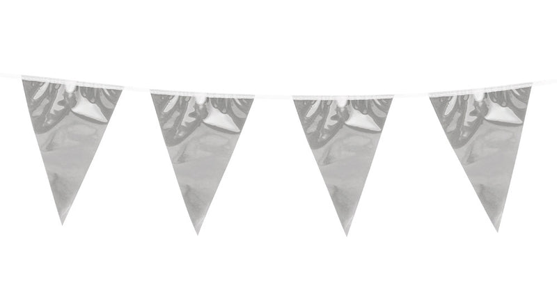 Boland Folievlaggenlijn Metallic zilver