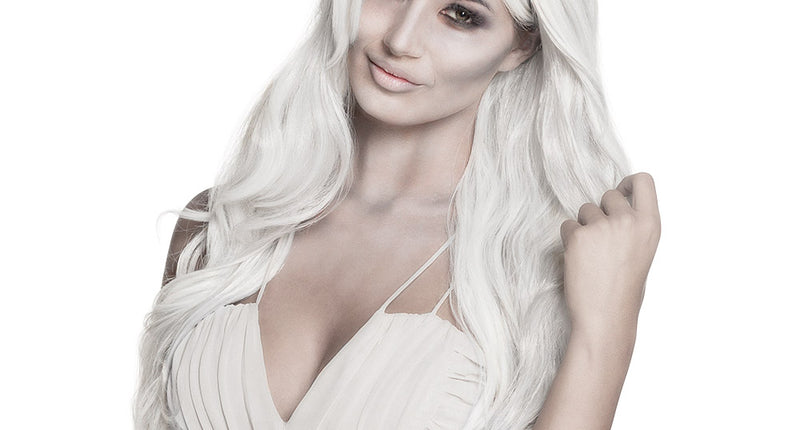 Boland Geesten pruik grijs wit lang