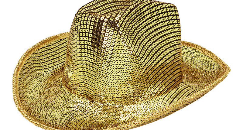 Boland Gouden cowboyhoed glitter Texas