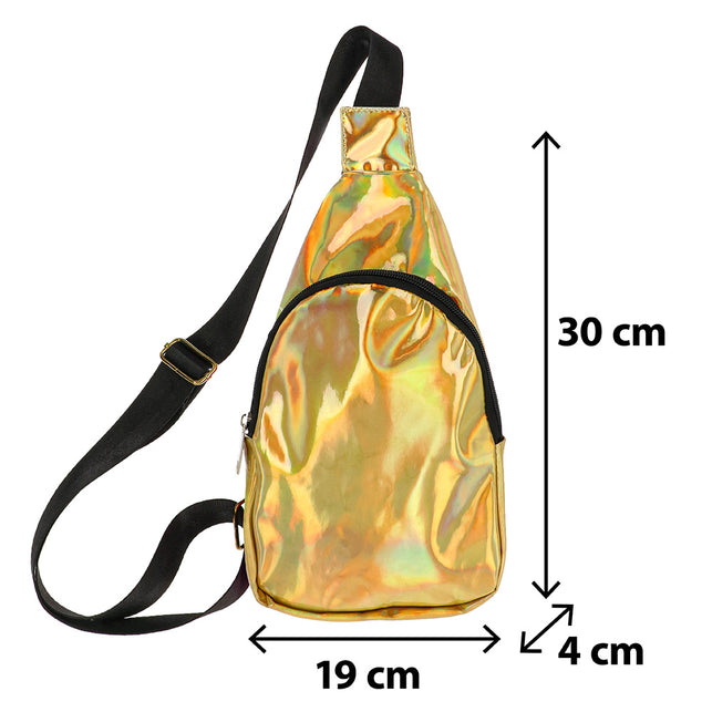 Boland Gouden crossbody tas Holo (holografisch)