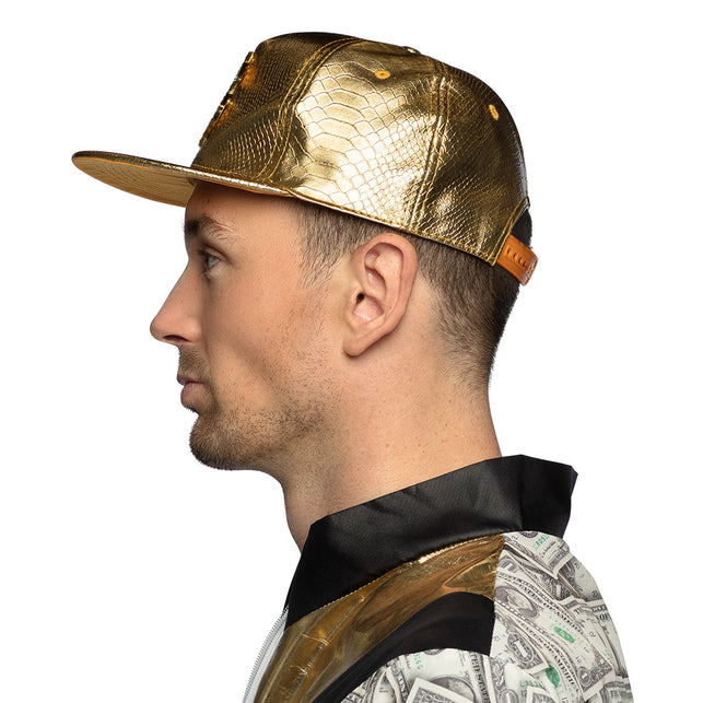 Boland Gouden pet Dollar Money maker goud