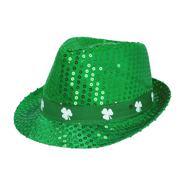 Boland Groene LED hoed Shamrock (St. Patrick's Day)