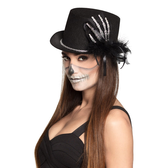 Boland Halloween hoed day of the death skelet hand