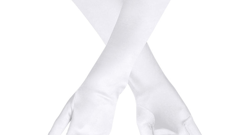 Boland Handschoenen elleboog Monte Carlo wit