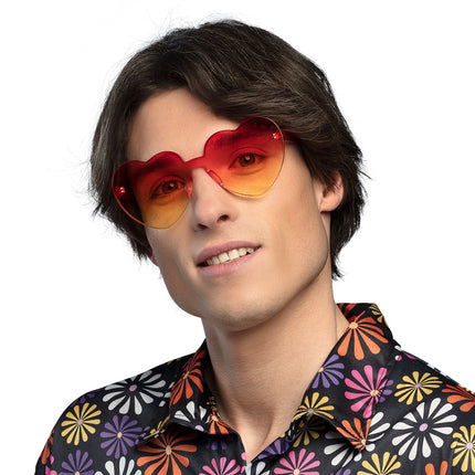 Boland Hartjes bril rood Love & Peace