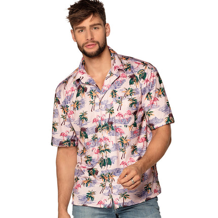 Boland Hawaii shirt heren Flamingo