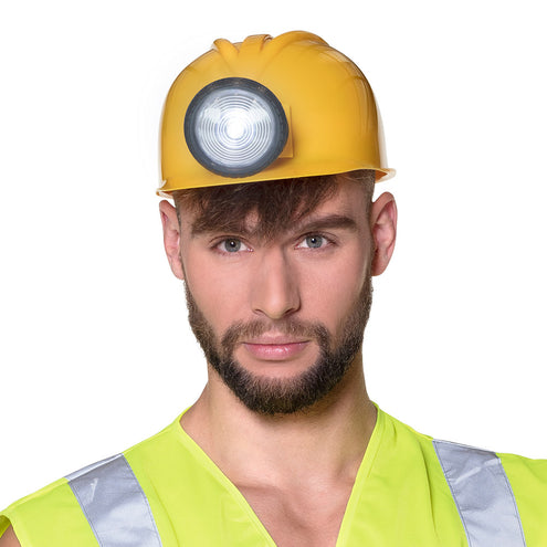 Boland Helm bouwvakker mijnwerker met licht