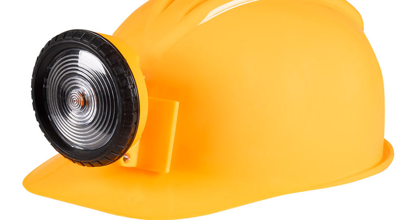 Boland Helm bouwvakker mijnwerker met licht