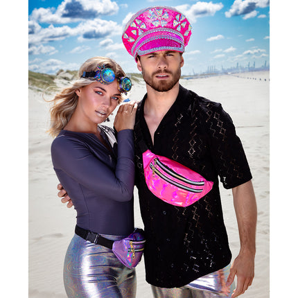 Boland Heuptasje holografisch roze