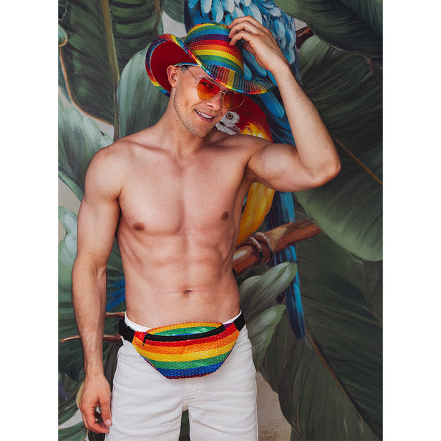 Boland Heuptasje Sequins regenboog
