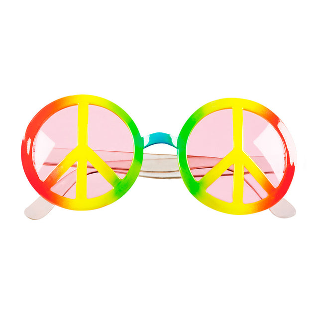 Boland Hippie bril Peace multikleuren