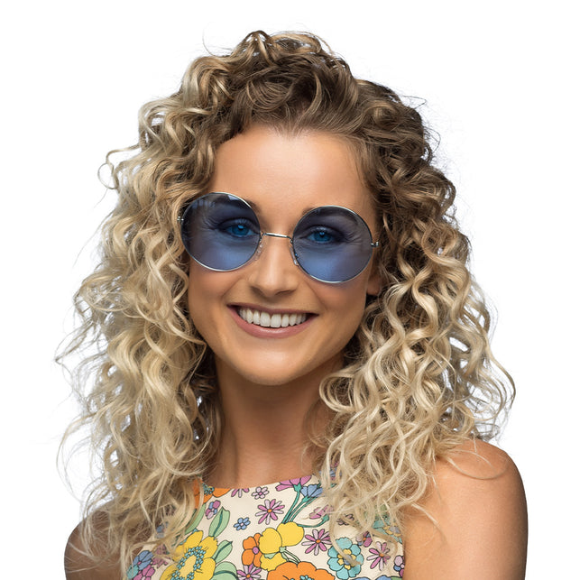 Boland Hippie bril XL blauw