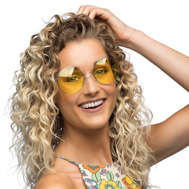 Boland Hippie bril XL geel