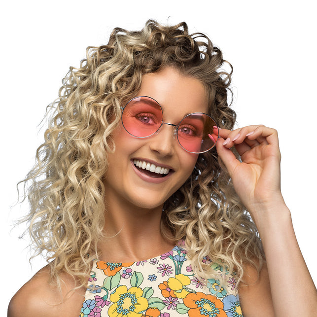 Boland Hippie bril XL roze