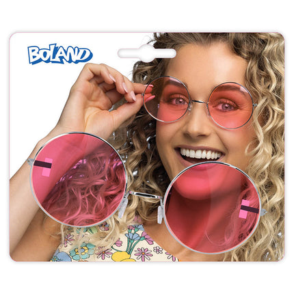 Boland Hippie bril XL roze