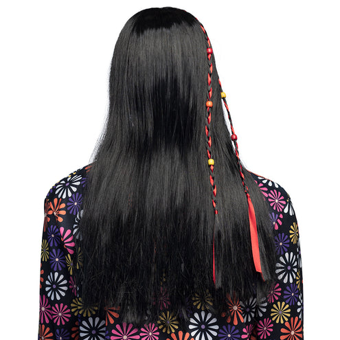 Boland Hippie pruik Flower power Dony