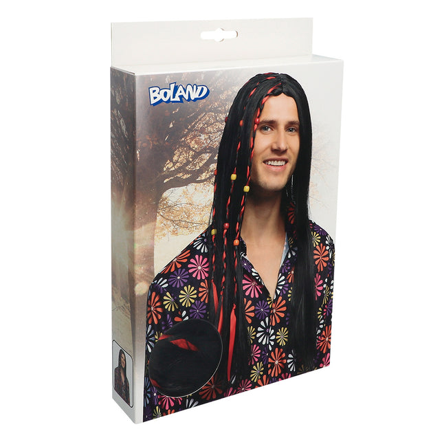 Boland Hippie pruik Flower power Dony