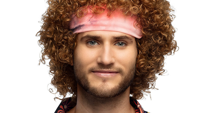 Boland Hippie pruik groove bruin krullen