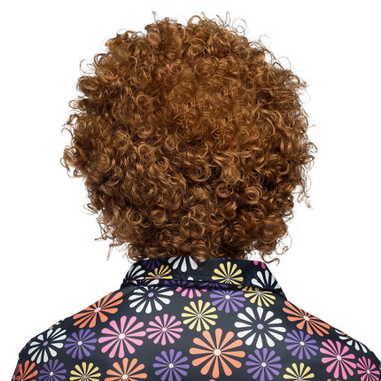 Boland Hippie pruik groove bruin krullen