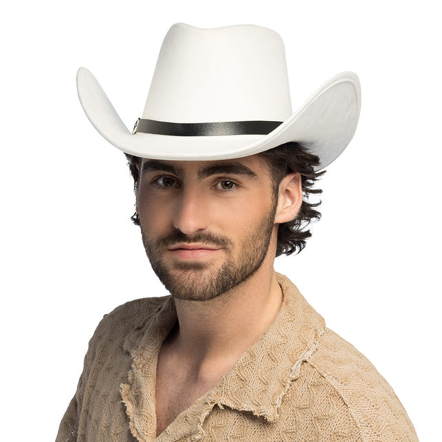 Boland Hoed cowboy Bronco wit
