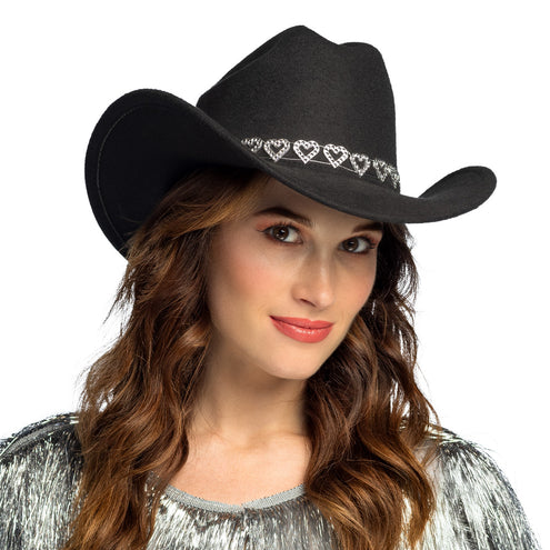 Boland Hoed cowboy Jamie zwart