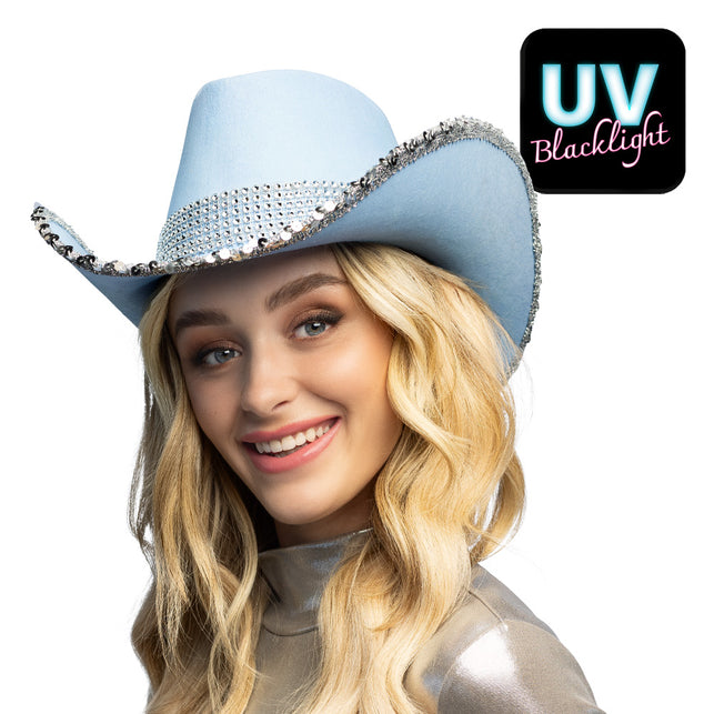 Boland Hoed cowboy Spark lichtblauw