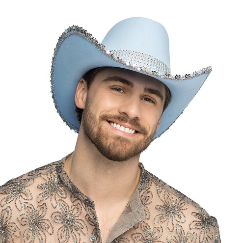Boland Hoed cowboy Spark lichtblauw