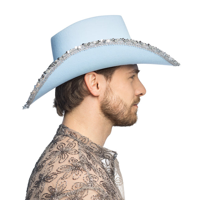 Boland Hoed cowboy Spark lichtblauw