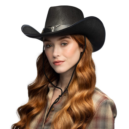 Boland Hoed cowboy Wyatt zwart