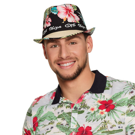 Boland Hoed 'Ibiza' met bloemen