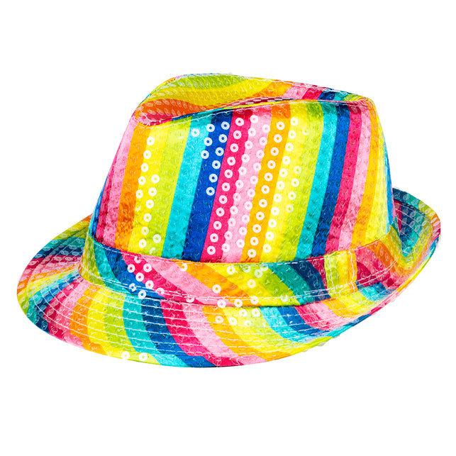 Boland Hoed Popstar sequins rainbow