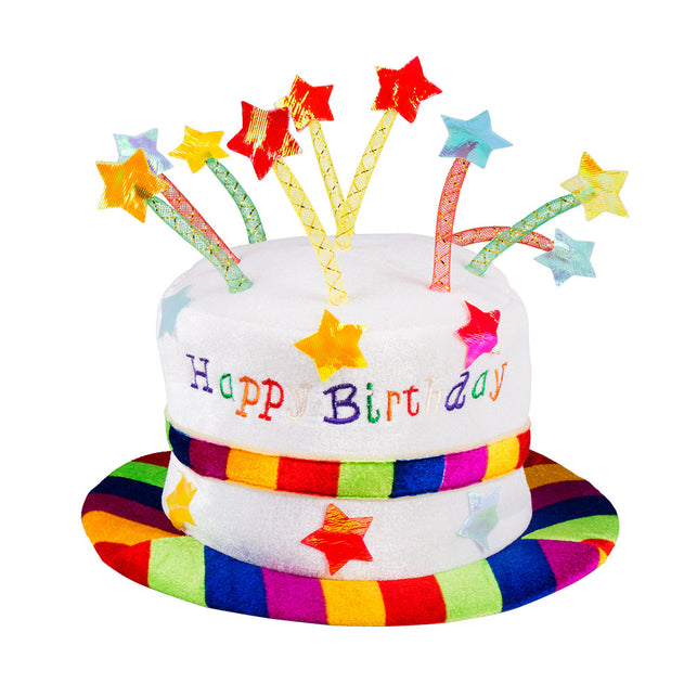 Boland Hoed regenboog cake 'Happy Birthday'