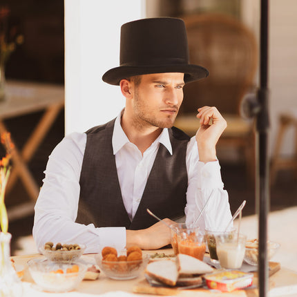 Boland Hoge hoed zwart Byron