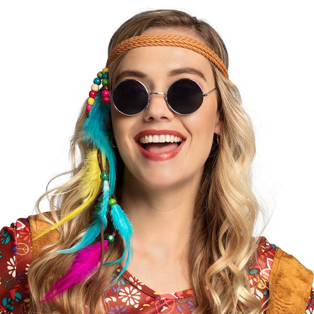 Boland Hoofdband Hippie met veren