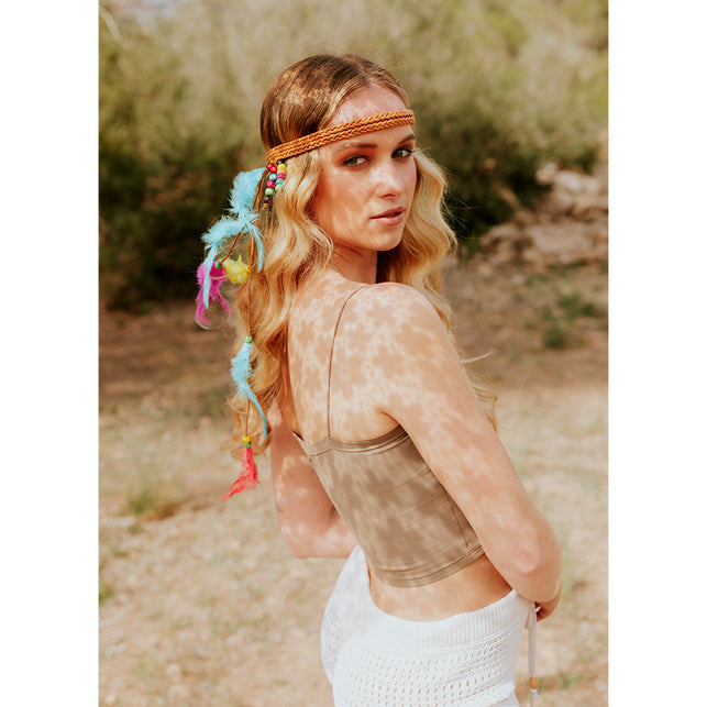 Boland Hoofdband Hippie met veren