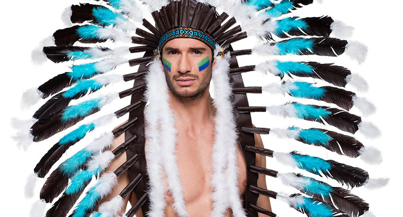 Boland Indianen tooi Snow wolf groot