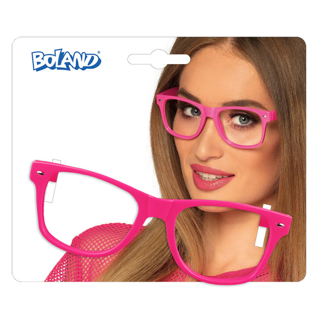 Boland Karakterbril neon roze festival